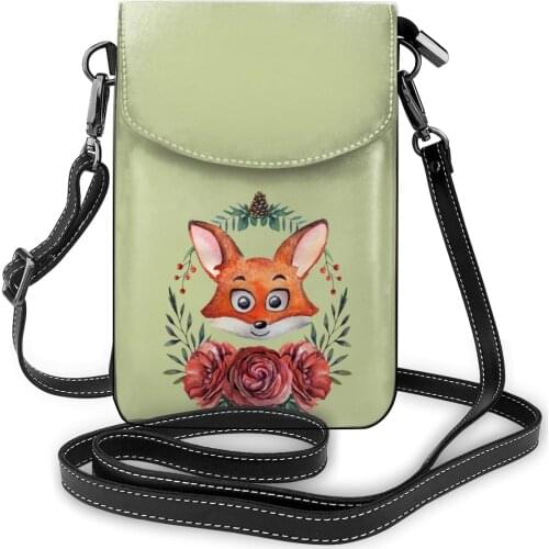 Fox Shoulder Bag Work Leather Women Bags Female Gifts Aesthetic Purse