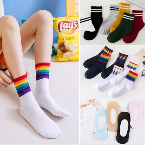 5/4/3Pair Women Cotton Short Socks Summer Solid Color Boat Socks Invisible No Show Low Cut Ankle Socks Casual Ankle Socks Sokken