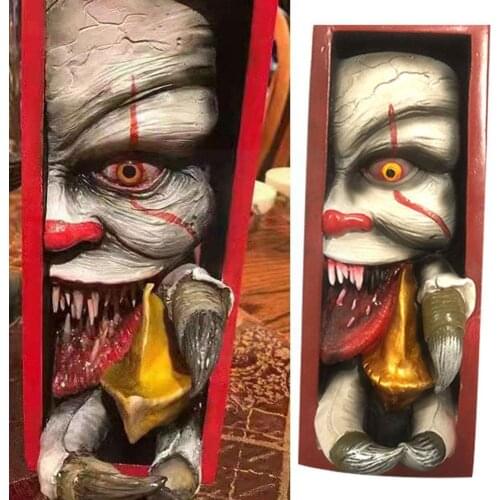 Resin Ghost Face Book Block Bookshelf Desk Ornaments Material 8*4*20cm Resin Crafts About J6Y4