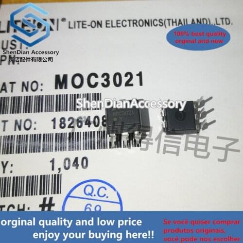 10pcs 100% new and orginal MOC3021 3021 DIP-6 in stock