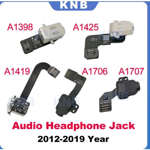 New Audio Headphone Jack Flex Cable Connector For Macbook Pro Retina 13" A1425 A1706 A1989 15" A1398 A1707 For iMac A1418 A1419