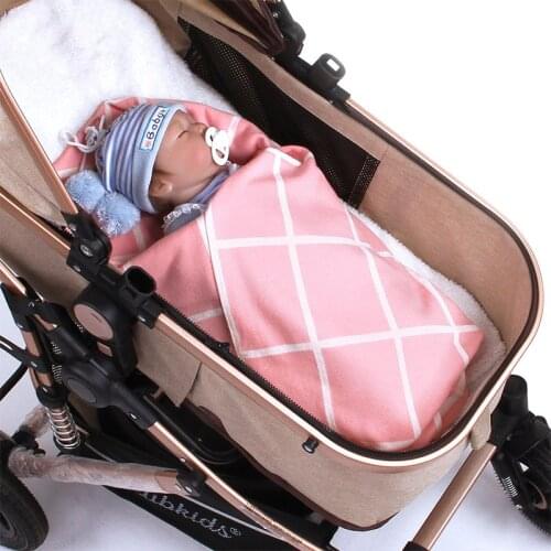 100*80cm Baby Blankets Newborn Knitted Crib Bedding Covers Super Soft Infant Boys Girls Stroller Swaddle Blanket Toddler Quilts