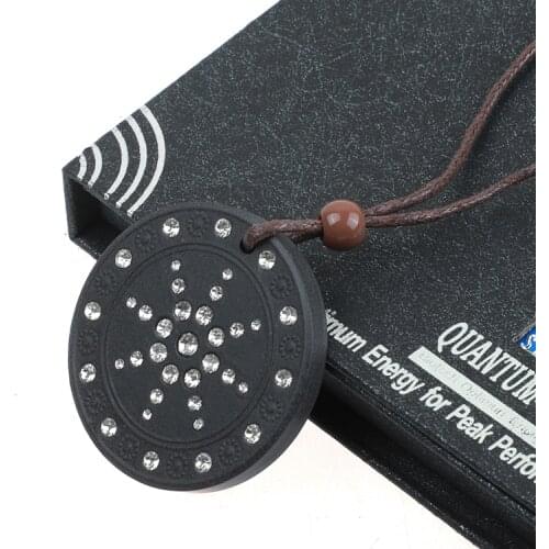 Anti EMF Radiation Protection Quantum Pendant Energy Necklace Scalar Women Men Quantum Magnetic Field Therapy Sports Necklaces