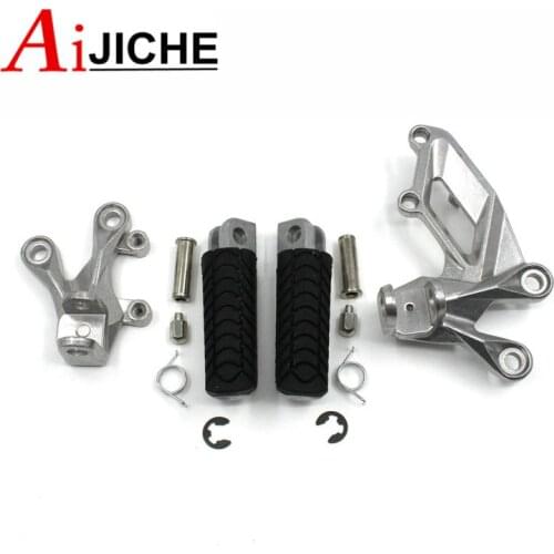 For KAWASAKI ZZR1400 ZZR 1400 ZX-14R ZX14R ZX 14R 2006-2014 Motorcycle Footrests Front Foot Pegs Pedals Rest Footpegs Bracket