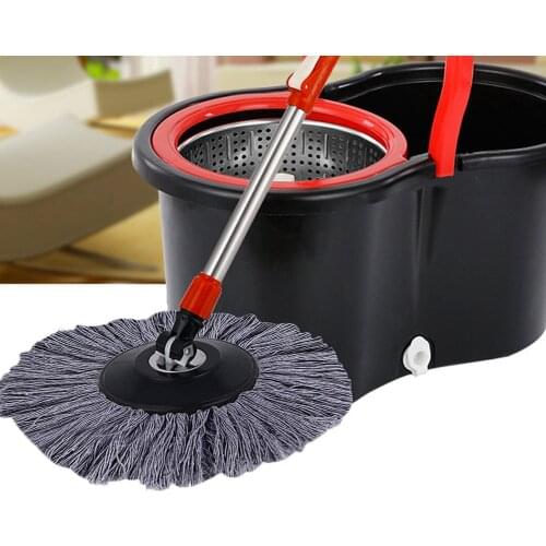 Replacement 360 Rotating Head Easy Microfiber Spinning Floor Mop Head For Housekeeper Home Floor Cleaning Mop #T1P