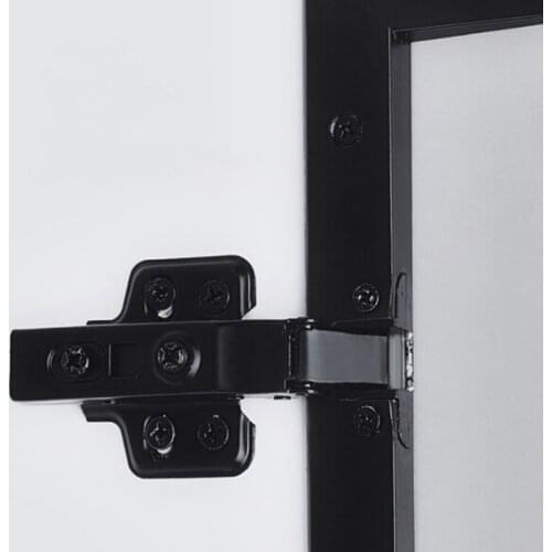 Glass Door Hinge Aluminum Frame Cold Rolled Steel Silent Hydraulic Built In Damping Buffer Mute Hinge Home Tool