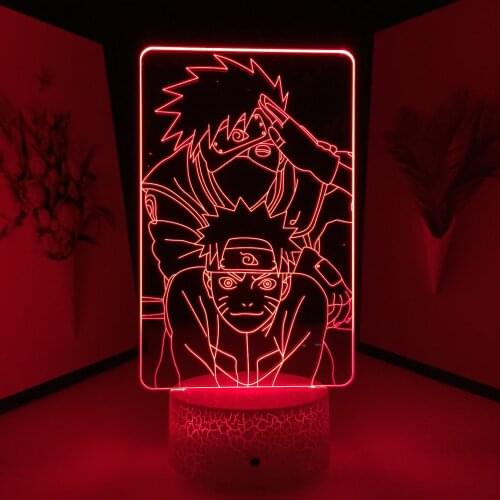 Anime Master and Apprentice LED Light for Kids Birthday Gift Room Decoration Nightlight Manga Acrylic Room Table Lamp