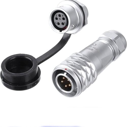 M12 Waterproof 2 3 4 5 6 7 9 Pin Automotive Power Electrical Connector Audio Screen LED Lighting Medical Male Female Plug&Socket