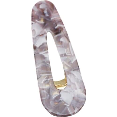 1 Pair Women Acrylic Hair Clips Hairpins Fashion Leopard Print Waterdrop Barrettes Girls Hairgrips Hair Accessories