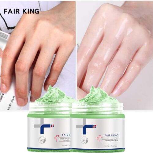 Green Tea Hand Mask Hand Wax Whitening Skin Moisturizing Repair Exfoliating Calluses Anti-Aging Hand Skin Treatment Cream 50g