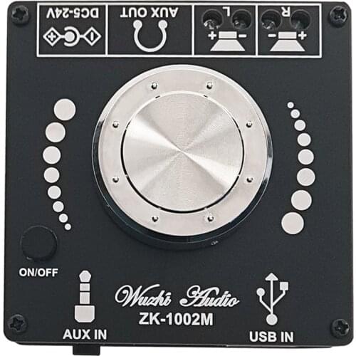 ZK-1002M Bluetooth 5.0 Subwoofer Amplifier Board 2X100W 2.0 Channel High Power Audio Stereo Amplifier Board Bass AMP