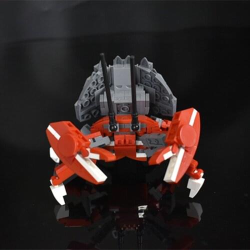 1Pc STEM MOC Hard-shell Crab Brick Model Small Particle Building Blocks Toys