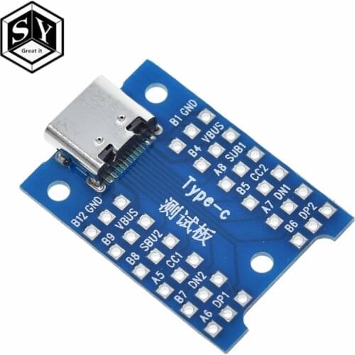 GREAT IT 1pcs The new usb interface usb type-c test charging board diy for ardunio