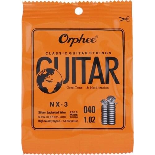 100pcs Hundred Orphee NX35-3 Third 3rd G Clear Nylon Classical Guitar Strings .040