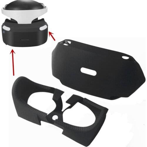 For PS4 VR PSVR PS VR 3D Viewing Glass Protective Case Guards Silicone Wrap Enhanced Eyes Inner Outside Cover Accessories 2 in 1