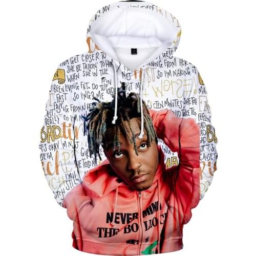 3D Juice WRLD Hoodies Men Sweatshirts Women Fashion Print Hoodie New Kids pullovers Autumn Casual Juice WRLD 3D Hoodie Tops