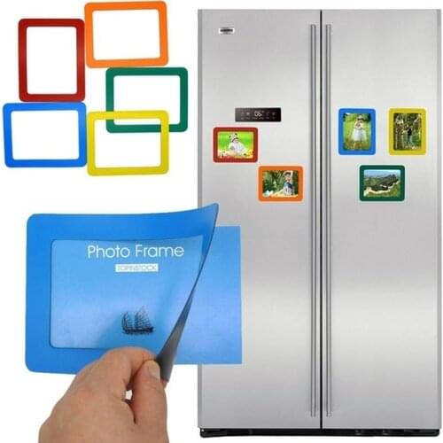 5inch Colorful Magnetic Picture Frames Photo Magnets Photo Frame For Refrigerator Perfect For Family Photos And Memories