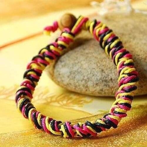 5PCs/set 10 Mtrs 1mm Waxed Cotton Thong Cords - Various Colour Choose