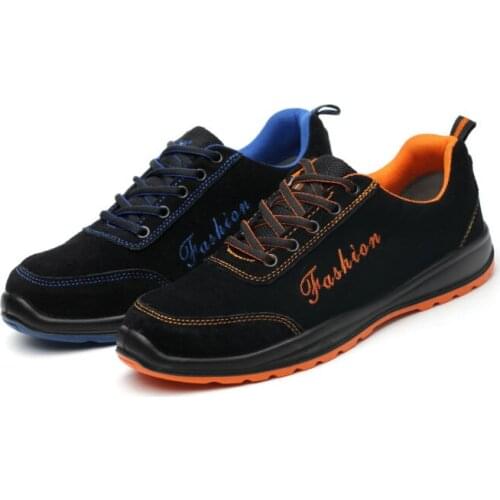 AC13023 Steel Toe Cap Work Safety Shoes Men Breathable Breathable Lightweight Footwear Mens Labor Insurance Puncture Proof Shoes