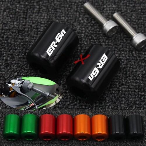 Motorcycle Accessories CNC Handlebar Grips Bar Ends Cap Slider For KAWASAKI NINJA 650 ER6N ER-6N 2006-2017 07 08 09 10 11 12 13