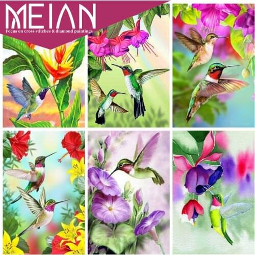 2020 Meian Bird 5D Diamond Painting Animal Cross Stitch Full Square Drill Diamond Embroidery Sale Home Decoration DIY Needlework