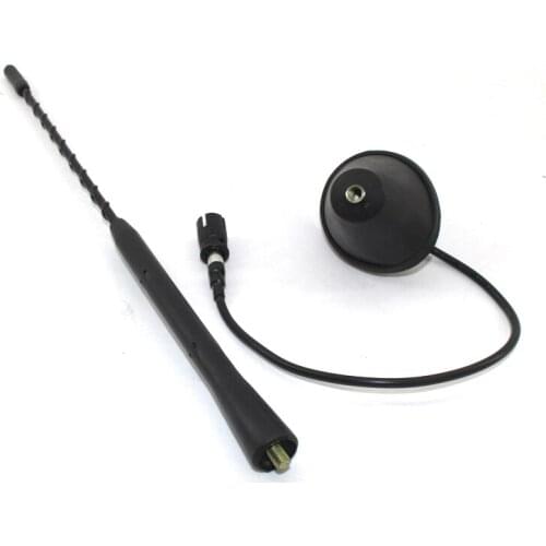 11" Aerial Antenna + Base Car Radio AM/FM Roof Mast Whip for BMW Mazda
