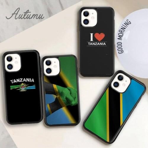 Tanzania Flag Coat Of Arms Phone Case for iPhone 11 12 Pro Max mini X XR XS SE 2020 5 6S 7 8 Plus Samsung Galaxy S8 S9 S10 Cover