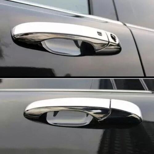 For Jeep Grand Cherokee 2014-2017 ABS Chrome Accessories Car Door Handle cover Decoration Trim Car exterior Styling Stickers