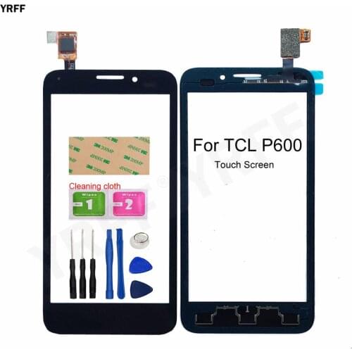 For TCL P600 GlassTouch Screen Digitizer Panel Lens Sensor Phone Repair Parts Tools 3M Glue