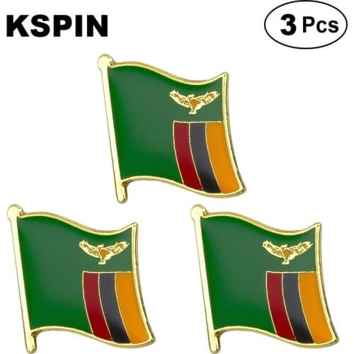 Zambia Lapel Pin Brooches Pins Flag badge Brooch Badges