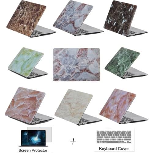 Marbling Laptop Cover Case For Apple Macbook 11 12 13 15 Air Pro with Retina Touchbar For Mac book 11.6 12 13.3 15.6 inch case