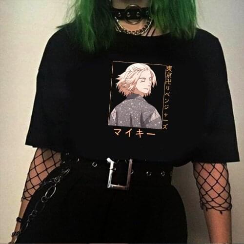 2021 Hot Tokyo Avengers Mickey Fashion Harajuku kawaii Summer Short-sleeve Male T-shirt