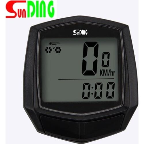 NEW SUNDING Bike Wired Stopwatch Bicycle Multifunction Computer Speedometer Odometer Sensor Outdoor Sport Accessories SD-581