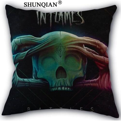 New Arrival in flames Custom cotton Pillowcases zipper Custom Pillow Case More Size Custom your image gift