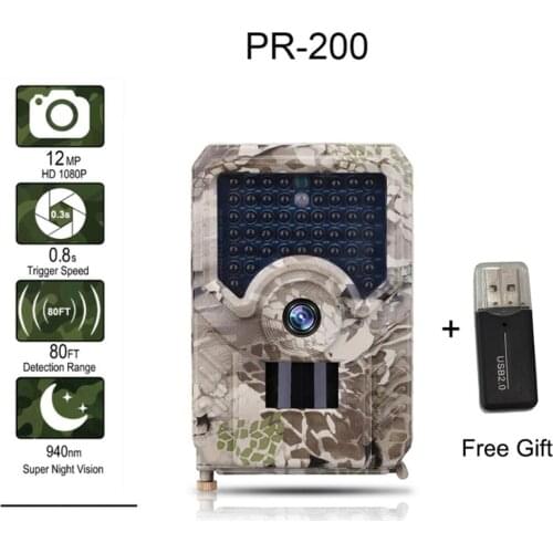 12MP 1080P Trail Camera Hunting Camera IP56 Waterproof Wild Camera Night Vision Wildlife Scouting Cameras Photo Traps Track
