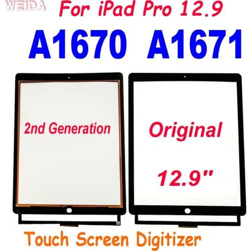 Original 12.9'' Touch Screen For iPad Pro 12.9 the 2nd Generation A1670 A1671 Touch Screen Digitizer Glass Panel Replacement