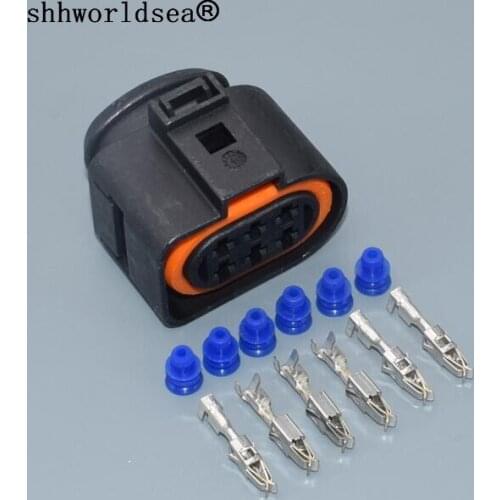 Shhworldsea 6 Pin/Way 3.5MM Car Position Sensor Female Domestic Auto Waterproof Electrical Plug vehicle connector with terminals