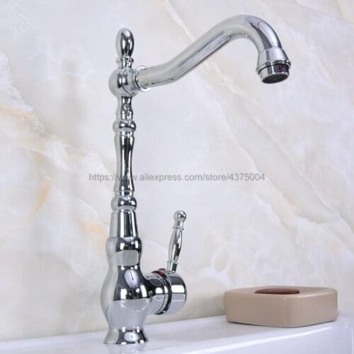 Bathroom Single Handle Hole Hot Cold Water Mixer Taps Wash Basin Bathroom Kitchen Deck Mounted Basin Faucet Nnf931