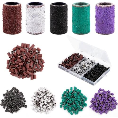 100pcs 80# 120# 180# Electric Nail Machine Nail Drill Bits Polish Remover Tool Accessory for Nail Drill Machine Nail Drill Bits