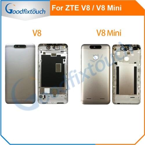 Back Cover For ZTE Blade V8 / V8 Mini V0850 V0800 Battery Cover Housing Case with Camera Lens Glass Rear Door Housing Repair Par