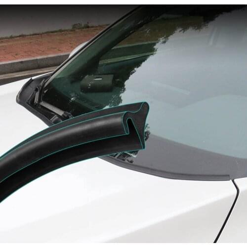 1.8M Car Engine Hood Bumper Protector Weatherstrip Front Windshield Edge Sealing Strips Sticker Auto External Accessories