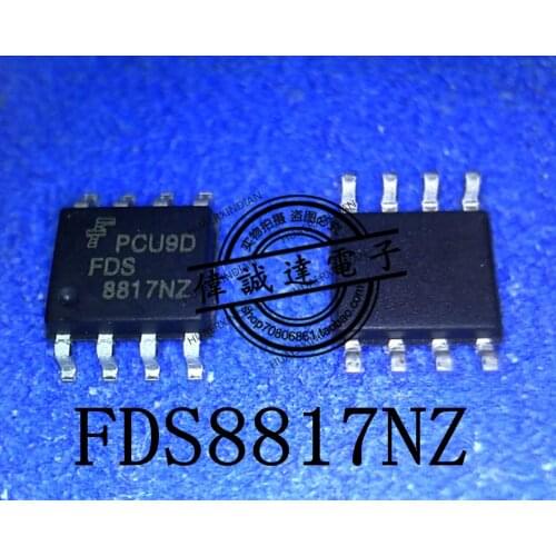 1Pieces New Original FDS8817NZ FDS8817 SOP-8 In Stock Real Picture