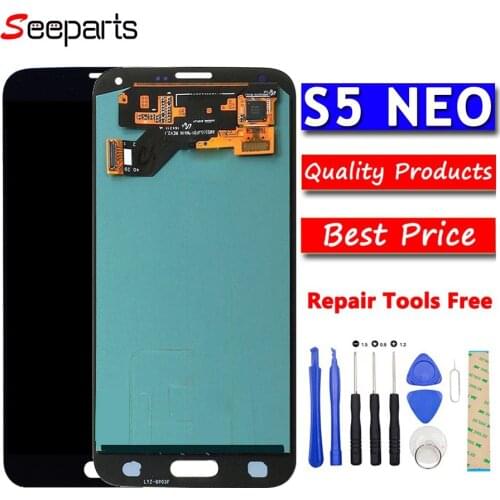 100% tested Super AMOLED For SAMSUNG S5 NEO G903 LCD for Samsung S5 NEO G903F LCD Screen Touch Digitizer Assembly