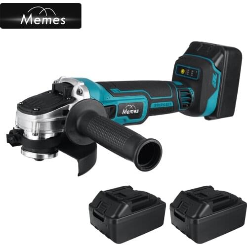 125mm 21V Brushless Electric Cordless Impact Angle Grinder Cutting Machine Polisher Variable Speed DIY Power Tools with Battery