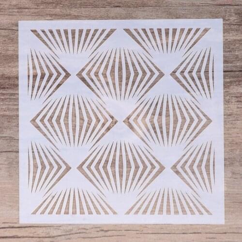 13 cm DIY Craft Layering Geometric Stencil For Walls Painting Scrapbooking Stamping Album Decorative Embossing Paper Cards