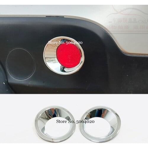 ABS Chrome For Nissan Qashqai J10 2010-2013 accessories Rear Fog Light Lamp Garnish Bezel Cover Trim Sticker Car styling 2pcs