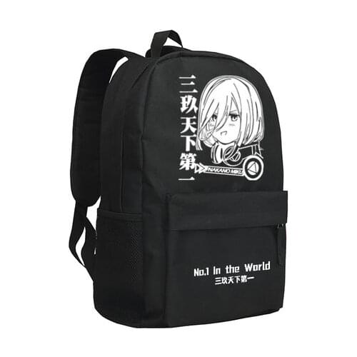 Anime The Quintessential Quintuplets Nakano Ichika Backpack Fashion Oxford SchoolBag Unisex