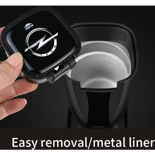 Car ashtray with blue led light for opel insignia astra J H G corsa d cigar container cigarette holder storage Car accessories
