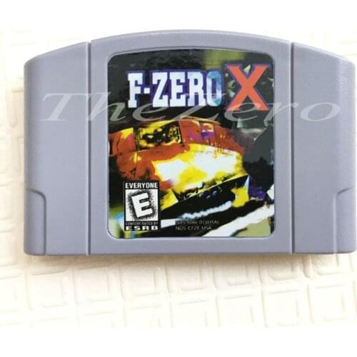F-Zero X English Language Video Game for 64 Bit Console NTSC Version Cartridge Card