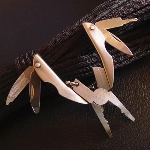 Pocket Multitools Plier Outdoor Mini Portable Folding Muilti-functional Plier Clamp Keychain Hiking Camping Tool Survival Tools